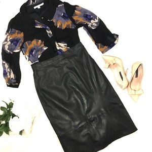 Genuine Leather Vintage Skirt